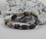 Oblong Midnight Porcelain Jasper Bracele