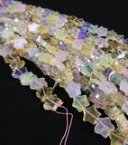 Prehnite, Citrine, Rose Quartz, & Amethyst Bead Strand