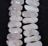 Rose Quartz Bead Strand Peanut Style