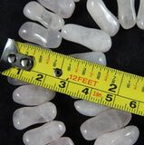 Rose Quartz Bead Strand Peanut Style