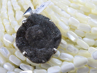 Chalcedony Conchive Sterling Silver Pendant CLOSEOUT