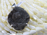 Chalcedony Conchive Sterling Silver Pendant CLOSEOUT