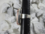 Rhodocrosite Sterling Silver Ring (Size 8)