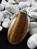 Tiger's Eye Sterling Silver Pendant