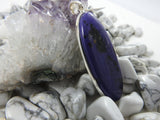 Charoite purple pendant in Howlite