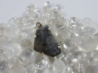 CLOSEOUT Raw Labradorite in Sterling Silver Pendant