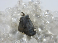 CLOSEOUT Raw Labradorite in Sterling Silver Pendant