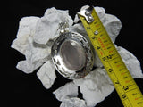 Rose Quartz in Sterling Silver Pendant