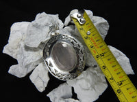 Rose Quartz in Sterling Silver Pendant
