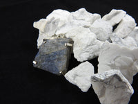 Raw Labradorite in Sterling Silver Pendant