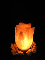 Pink Himalayan Salt Lamp (Lotus-Shaped)