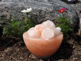 Pink Himalayan Salt Lamp (6" or 7" Fire Bowl -Shaped)