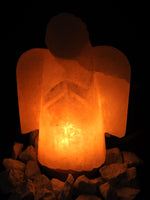 Pink Himalayan Salt Lamp (Angel-Shaped)