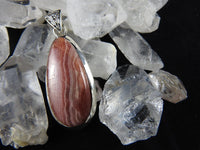 Rhodocrosite in Sterling Silver Pendant