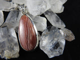 Rhodocrosite in Sterling Silver Pendant