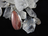 Rhodocrosite in Sterling Silver Pendant