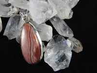 Rhodocrosite in Sterling Silver Pendant
