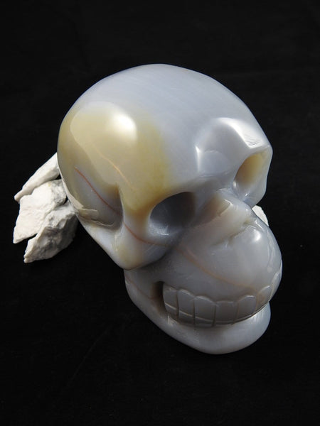 Banded Agate Crystal Skull