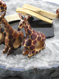Wooden Carved Giraffe Napkin Holders CLOSEOUT