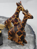 Wooden Carved Giraffe Napkin Holders CLOSEOUT