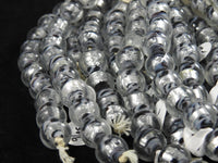 Clear and Silver Glass beads