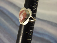 Rhodocrosite Sterling Silver Ring (Size 7)