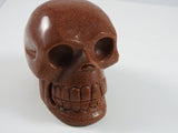 Goldstone Crystal Skull with white backdrop