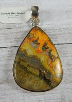 Bumblebee Jasper Sterling Silver Pendant