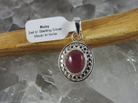 Ruby Pendant in Sterling Silver