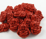 Imitation Cinnabar focal bead