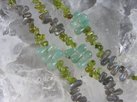 Aventurine Labradorite Peridot Bracelet