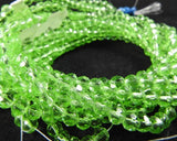 Green Faceted Crystal Bead Strand CLOSEOUT
