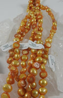 Orange Freshwater Pearl Bead Strand CLOSEOUT