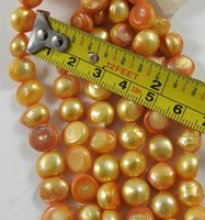 Orange Freshwater Pearl Bead Strand CLOSEOUT