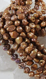 Bronze Freshwater Pearl Bead Strand