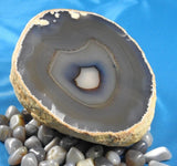 Natural Blue Agate Specimen