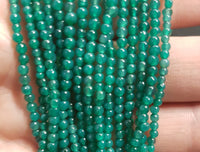 Green Onyx Round Bead Strand