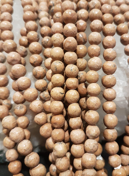 Matte Jasper Round Bead Strand