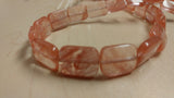 Cherry Quartz Rectangular Bead Strand