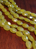 Serpentine Faceted Oval Beads