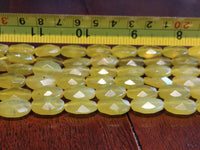 Serpentine Faceted Oval Beads