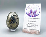 Pyrite Egg Carving