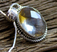Faceted Citrine Pendant
