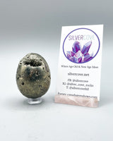 Pyrite Egg Carving