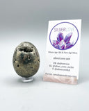 Pyrite Egg Carving