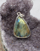 Labradorite in Sterling Silver Pendant