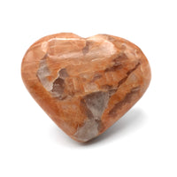 Canadian Peach Moonstone Heart Carving