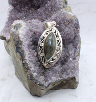 Labradorite in Sterling Silver Pendant
