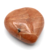 Canadian Peach Moonstone Heart Carving