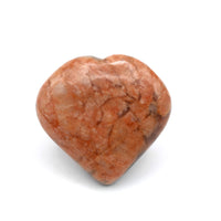 Canadian Peach Moonstone Heart Carving